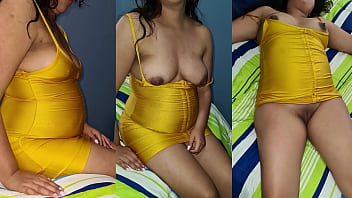 Mulher grávida transando