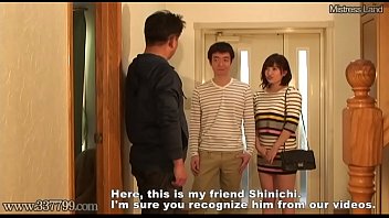 JAPANESE CHEATING WIFE WITH HUSBAND FRIEND