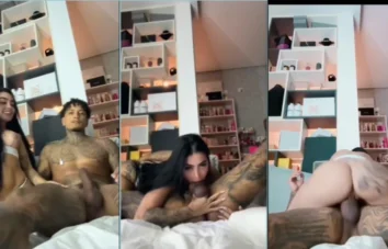 Mc Badmi se divertindo num momento caliente com o funkeiro, dando uma cavalgada bem intensa