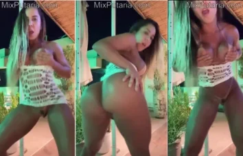 Mulher Melão rebolando no funk sem calcinha!