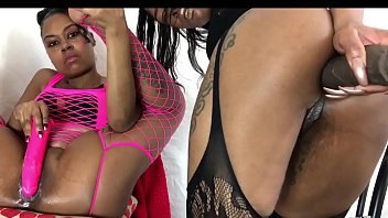Ebony anal dildo
