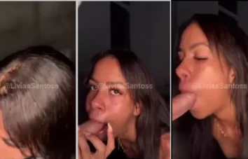 Gravando a minha enteada se divertindo com um boquete saboroso e aproveitando cada gota do leitinho