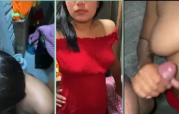 Fazendo um lanche com a babá dos peitões no quintal
