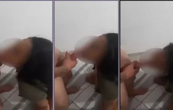 Peituda é flagrada deixando aluno dar uma gozadinha no rosto