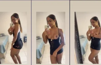 Fabiola Alves ebuceta as teta volumosos ao levantar a blusa