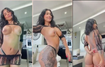 Sofia Leon, uma verdadeira gostosura, mostrando suas roupas transparentes com muito charme!
