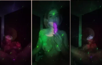 Tina Quintero, toda sexy com suas curvas irresistíveis, se tocando