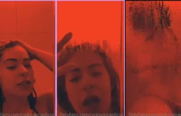 Nicks Vieira maravilhosa em um vídeo ousado no banheiro