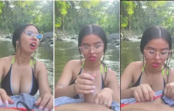 Paola Suarez se divertindo com um pauzão!