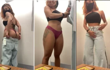 Mais um vídeo da Larissa Sumpani dando um show no provador do shopping