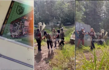 Taluane se divertindo jogando airsoft com as amigas