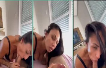 Viviana Anny fazendo boquete com muita vontade