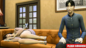 Mae assistindo porno com enteado e filho