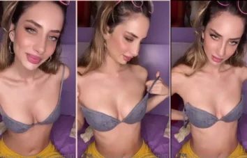Patrícia Castillo despediu-se do sutiã e ebuceta seus peitão maravilhosos