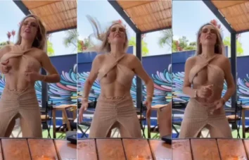 Deolane Bezerra se exibindo sem roupa e mostrando as teta durante uma live