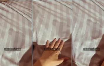 Leise Bach fazendo um pornô deslumbrante, se tocando com muito carinho