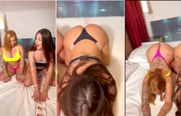 Andriza Haack em um vídeo picante com sua amiga de quatro!