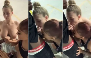 Amigas fazendo um carinho a mais em um negão com um grande pau, com direito a uma diversão em dose dupla