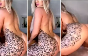 Cuzuda pegadora, a tatuada Julia Govea tá exibindo todo o seu charme!