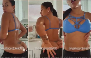 Angela Grajales em um vídeo quente exibindo seu corpão incrível